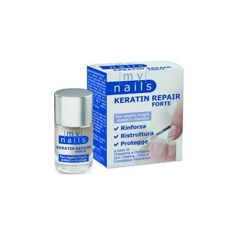 My Nails Keratin Repair Forte trattamento unghie fragili deboli sfaldate 10 ml My Nails Keratin Repair Forte trattamento unghie fragili deboli sfaldate 10 ml