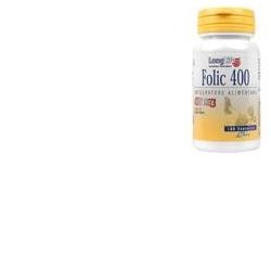 LongLife Folic 400 MCG 100 Compresse -Integratore Alimentare di Acido Folico