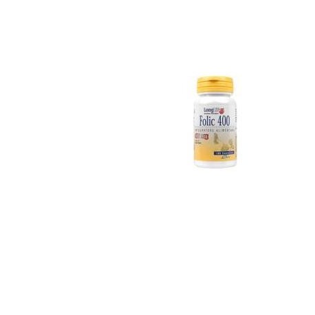 LongLife Folic 400 MCG 100 Compresse -Integratore Alimentare di Acido Folico