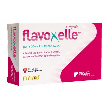 Pizeta Pharma Flavoxelle integratore senza fitoestrogeni per donna in menopausa o perimenopausa 30 capsule