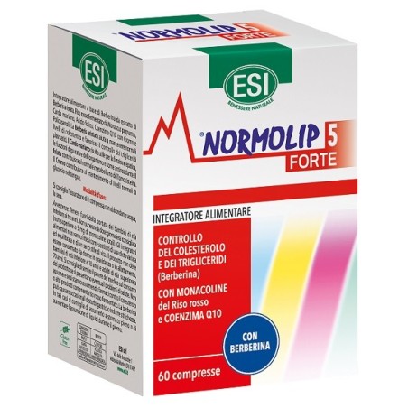 Esi Normolip 5 Forte Integratore per Colesterolo e Trigliceridi 60 compresse Esi Normolip 5 Forte Integratore per Colesterolo e Trigliceridi 60 compresse