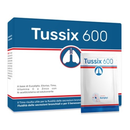 Tussix 600 integratore per fluidità delle secrezioni bronchiali 20 bustine Tussix 600 integratore per fluidità delle secrezioni bronchiali 20 bustine