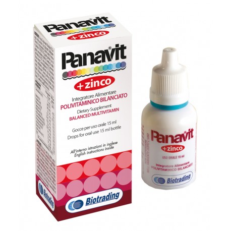 Panavit integratore polivitaminico bilanciato + zinco per bambini gocce 15 ml