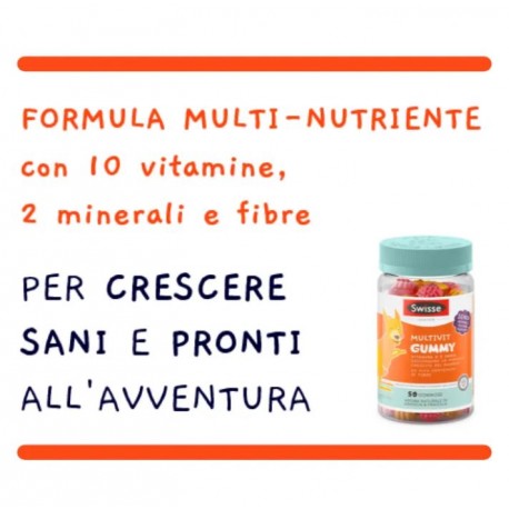 Swisse Junior Gummy Multivit integratore multivitaminico per bambini 50 gommose