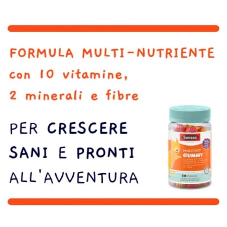 Swisse Junior Gummy Multivit integratore multivitaminico per bambini 50 gommose