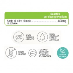 Swisse Aceto di sidro di mele integratore depurativo 40 gommose gusto mela