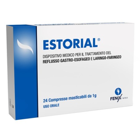 Estorial dispositivo medico per reflusso gastrico 24 compresse masticabili Estorial dispositivo medico per reflusso gastrico 24 compresse masticabili