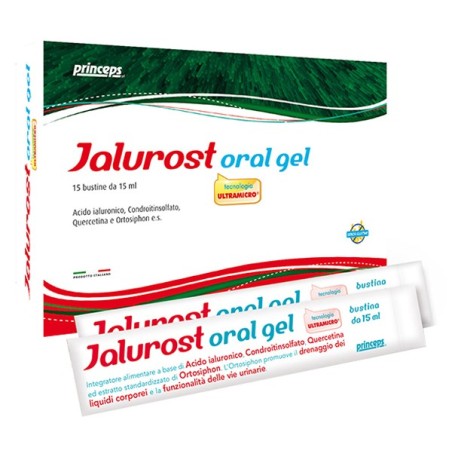 Jalurost Oral Gel integratore drenante per benessere delle vie urinarie 15 stick pack 15 ml Jalurost Oral Gel integratore drenante per benessere delle vie urinarie 15 stick pack 15 ml