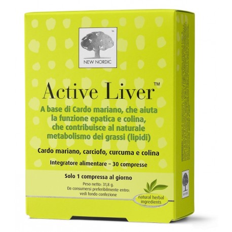 New Nordic Active Liver integratore per mantenimento della funzionalità epatica 60 compresse