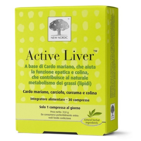 New Nordic Active Liver integratore per mantenimento della funzionalità epatica 60 compresse New Nordic Active Liver integratore per mantenimento della funzionalità epatica 60 compresse