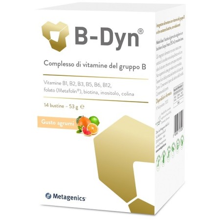 Metagenics B-dyn integratore di vitamina B 14 bustine Metagenics B-dyn integratore di vitamina B 14 bustine