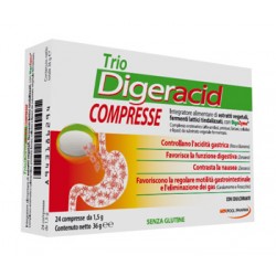 Trio Digeracid integratore per regolare motilità gastrointestinale 24 compresse