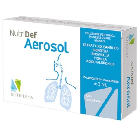 Nutridef Aerosol soluzione ipertonica da nebulizzare per benessere delle vie aeree 10 fiale