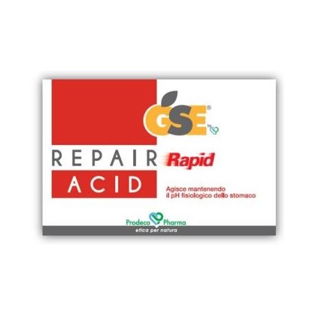 GSE Repair Rapid Acid integratore per iperacidità, bruciore gastrico e reflusso 36 compresse GSE Repair Rapid Acid integratore per iperacidità, bruciore gastrico e reflusso 36 compresse