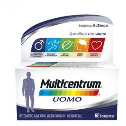 Multicentrum Uomo integratore multivitaminico per la salute maschile 60 compresse