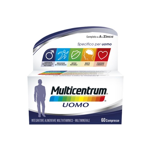Multicentrum Uomo integratore multivitaminico per la salute maschile 60 compresse