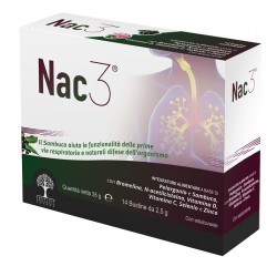 Treelife Pharma Nac 3 integratore fluidificante per vie respiratorie 14 bustine