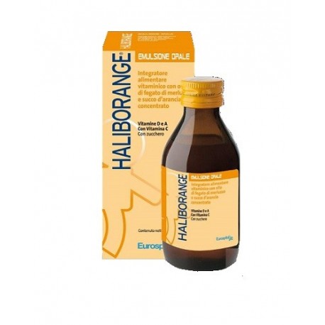 Haliborange Emulsione Orale 150 ml - Integratore di Vitamina D3 per le Ossa