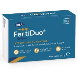 Ibsa Fertiduo integratore per la fertilità maschile 60 capsule