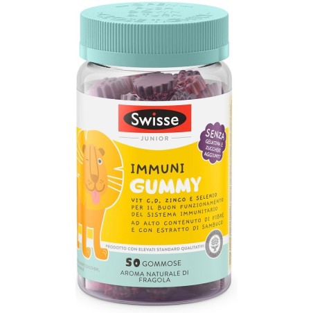 Swisse Junior Gummy Immuni integratore multivitaminico per bambini 50 gommose Swisse Junior Gummy Immuni integratore multivitaminico per bambini 50 gommose