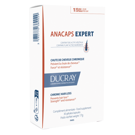 Ducray Anacaps Expert Capelli e Unghie integratore con aminoacidi 30 capsule Ducray Anacaps Expert Capelli e Unghie integratore con aminoacidi 30 capsule