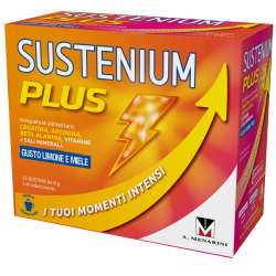 Sustenium Plus Limone Miele integratore con creatina vitamine minerali 22 Bustine