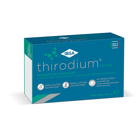 Thirodium 50mcg integratore a base di iodio per bambini 30 capsule spremibili