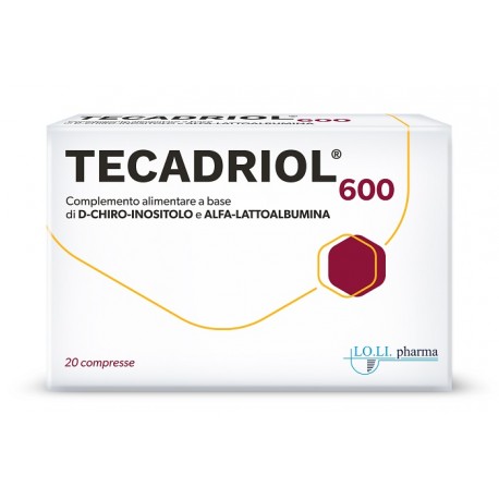Lo. Li. Pharma Tecadriol 600 integratore di D-chiro-inositolo e alfa-lattoalbumina 20 compresse