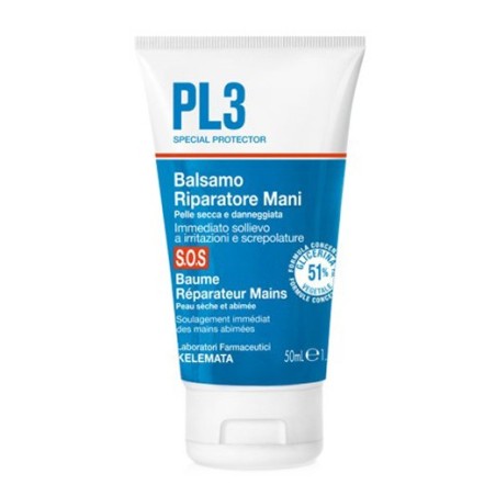 Kelemata PL3 Balsamo riparatore SOS mani screpolate 50 ml Kelemata PL3 Balsamo riparatore SOS mani screpolate 50 ml