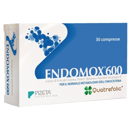 Endomox 600 integratore per normale metabolismo dell'omocisteina 30 compresse Endomox 600 integratore per normale metabolismo dell'omocisteina 30 compresse