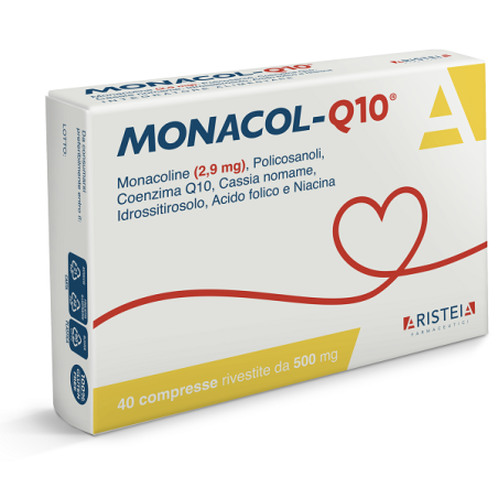Aristeia Monacol Q10 integratore per colesterolo e trigliceridi 40 compresse Aristeia Monacol Q10 integratore per colesterolo e trigliceridi 40 compresse