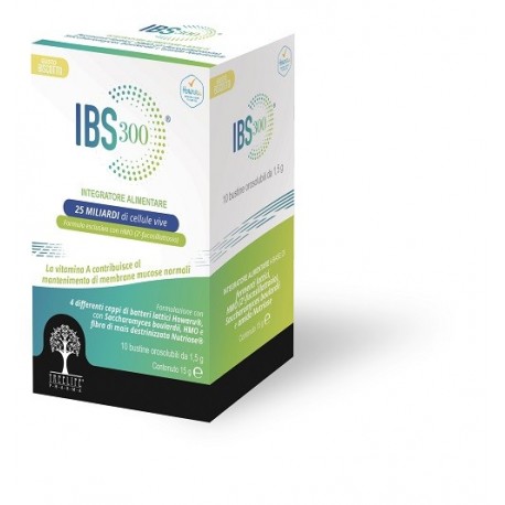 IBS 300 Integratore Alimentare a Base di Probiotici 10 Bustine Orosolubili