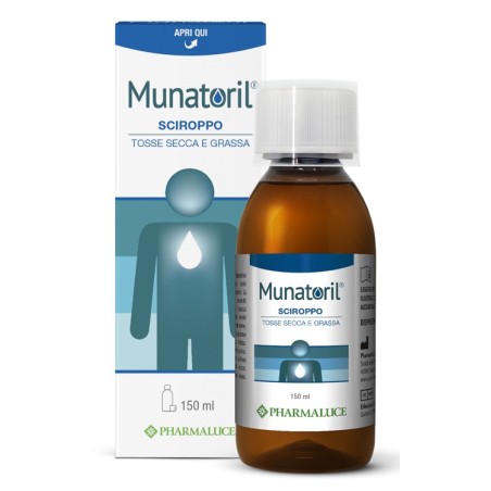 Munatoril Sciroppo Tosse Secca e Grassa protezione vie aeree 150 ml Munatoril Sciroppo Tosse Secca e Grassa protezione vie aeree 150 ml