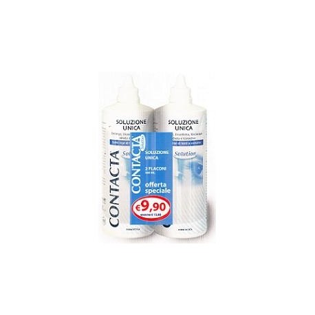 Contacta soluzione unica isotonica per lenti a contatto 2 flaconi x 360ml