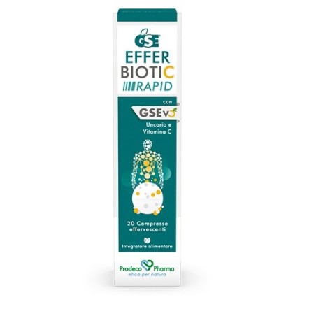 GSE Efferbiotic Rapid ingratore per difese immunitarie 20 compresse effervescenti GSE Efferbiotic Rapid ingratore per difese immunitarie 20 compresse effervescenti