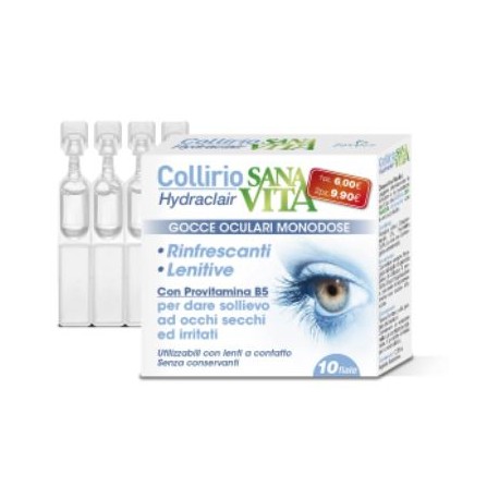 Sanavita Collirio Hydraclair gocce oculari monodose 10 fiale da 0,35 ml