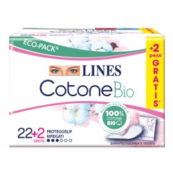 Lines Cotone Bio Proteggi slip ripiegati in cotone biologico 24 pezzi