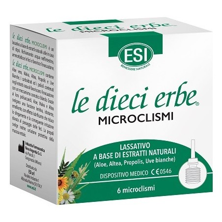 Esi Le Dieci Erbe Microclismi Lassativo con Estratti Naturali 6 Pezzi Esi Le Dieci Erbe Microclismi Lassativo con Estratti Naturali 6 Pezzi