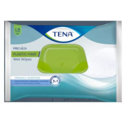 Tena Wet Wipes Plastic Free Salviette Detergenti 48 pezzi.