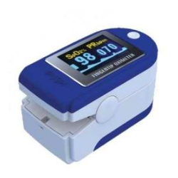 SATURIMETRO PORTATILE BLU CON INDICE PERFUSIONALE