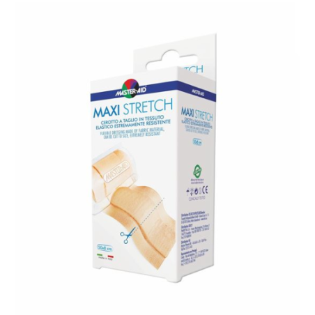 CEROTTO DA TAGLIO ELASTICO MASTER-AID MAXI STRETCH 100X8 CMPELLO 1 PEZZO CEROTTO DA TAGLIO ELASTICO MASTER-AID MAXI STRETCH 100X8 CMPELLO 1 PEZZO