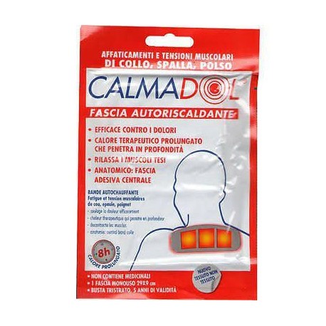 Calmadol Fascia Autoriscaldante contro i dolori di collo spalla polso 1 pezzo