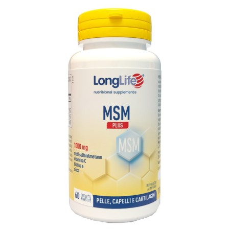 Longlife Msm Plus integratore per benessere di unghie e capelli 60 tavolette Longlife Msm Plus integratore per benessere di unghie e capelli 60 tavolette