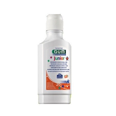 Gum Junior Monster Collutorio per bambini da 7 anni in su gusto arancia 300 ml Gum Junior Monster Collutorio per bambini da 7 anni in su gusto arancia 300 ml
