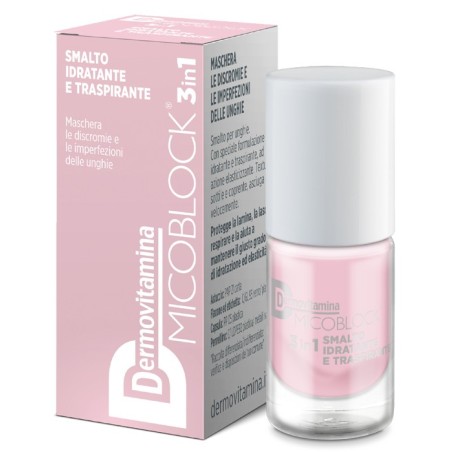 Dermovitamina Micoblock 3 In 1 Smalto perfezionante idratante e traspirante rosa chiaro 5 ml Dermovitamina Micoblock 3 In 1 Smalto perfezionante idratante e traspirante rosa chiaro 5 ml