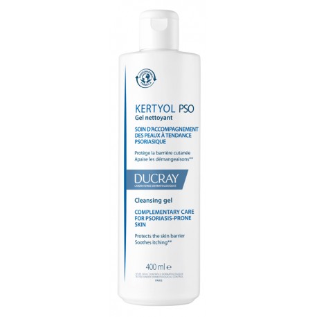 Ducray Kertyol PSO Gel detergente per placche secche e spesse a tendenza psoriasica 400 ml