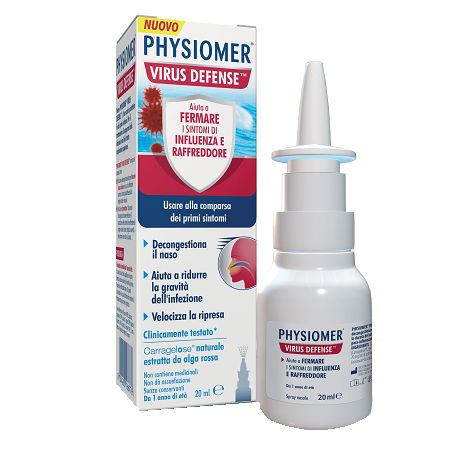 Physiomer Virus Defense spray nasale decongestionante protettivo 20 ml