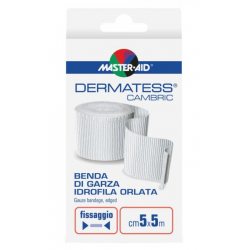 MasterAid Dermatess Benda Orlata di Garza Idrofila 5x5