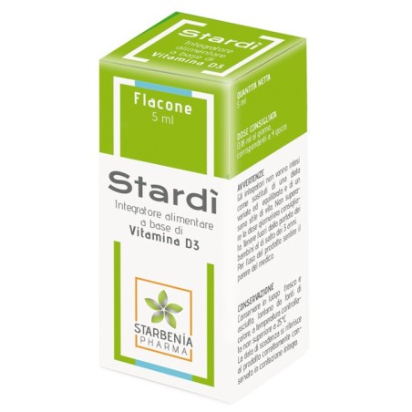 Starbenia Pharma Stardì integratore a base di vitamina D3 gusto banana 5 ml Starbenia Pharma Stardì integratore a base di vitamina D3 gusto banana 5 ml