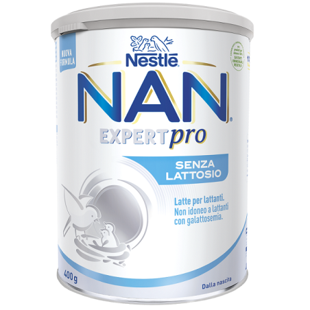 Nan Expertpro Senza Lattosio latte in polvere per bambini intolleranti 400 g Nan Expertpro Senza Lattosio latte in polvere per bambini intolleranti 400 g